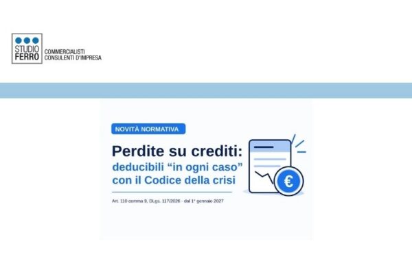 Perdite su crediti e nuovo TUIR dal 2027